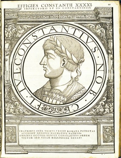 Constancio II, ilustración de 